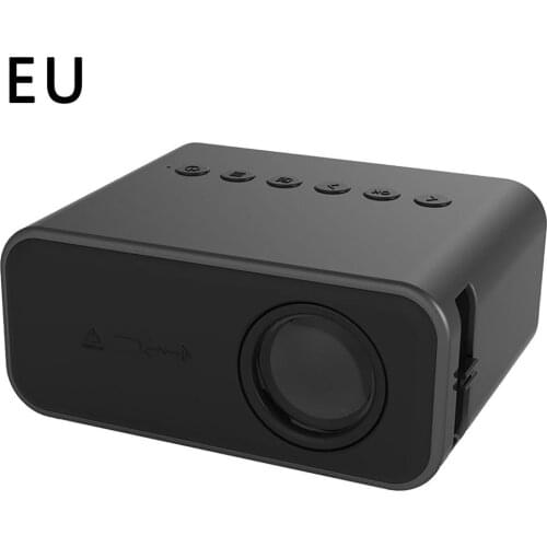 YT500 projector and wired same screen portable LED projector home media player 3D cinema video smart projector black