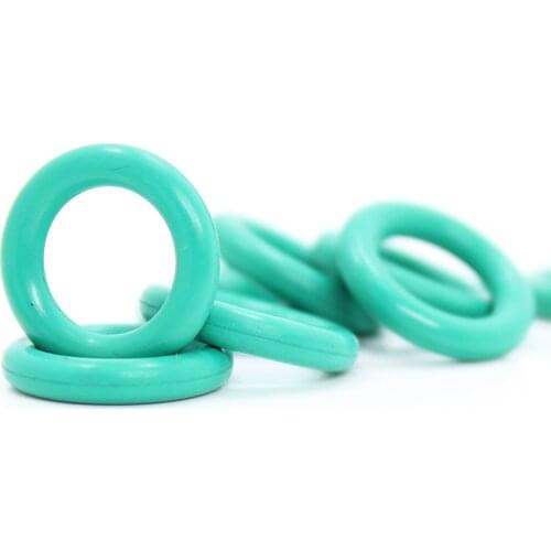 CS4mm FKM Rubber O RING OD 21/22/23/24/25/26/27/28*4 mm 100PCS O-Ring Fluorine Gasket Oil seal Green ORing