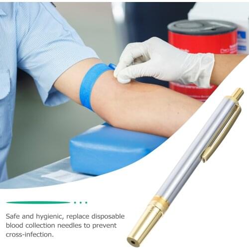 Stainless Steel Lancet Point Pen Cupping Bloodletting Pen For Blood Glucose Test Cupping Bloodletting Pen Blood Test Pen