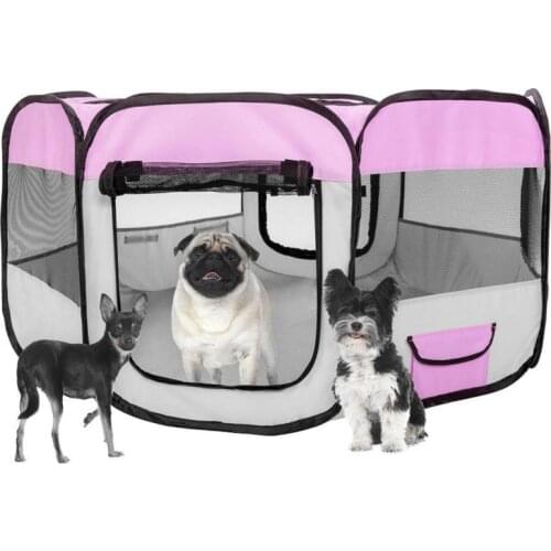 6 Colors Folding Dog Tent Dog House Octagonal Cage For Cat Tent Playpen Easy Operation Fence Outdoor Big Dogs Puppy Kennel HWC