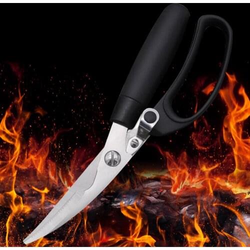Super Power Kitchen Scissors 4Cr13 Stainless Steel Poultry Scissors Chicken Duck Fish Seafood Cutter Multifunction Kitchen Tools
