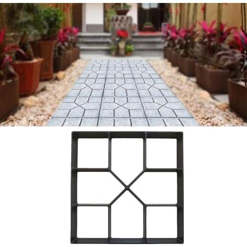 Garden Decoration DIY Path Maker Concrete Molds Cement Mold Concrete Cement Stone Walk Paving Paver Reusable Concrete Brick Mold