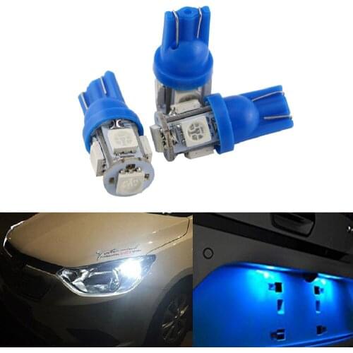 YSY 20X T10 168 194 5SMD bulb 5050 led t10 light bulb car side lamp car led lighting auto led light White/Yellow/Blue/Red/Green