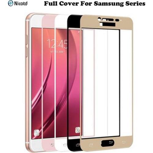 Full Cover Tempered Glass for Samsung Galaxy S6 S7 J2 J5 J7 Prime Note 4 Note 5 Galaxy A3 A5 A7 2016 2017 Screen Protector Film