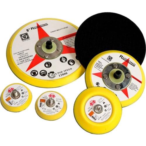 2PC 2-6 inch 125mm Sanding Backing Plate Self-adhesive Sander Disc Pad M6/M8 Hook-Loop fit Air Sander Angle Grinder Power Tool