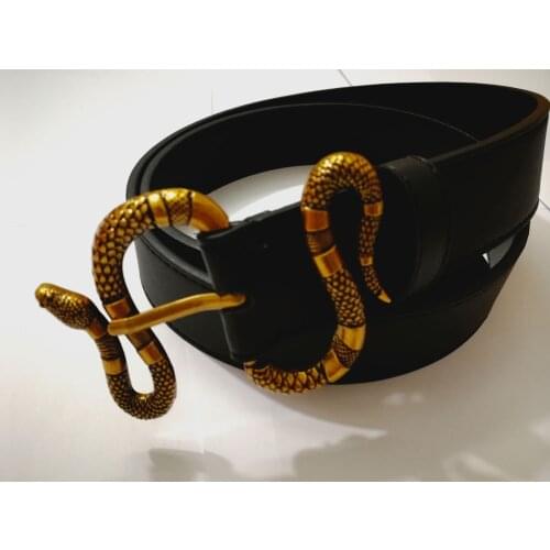 2018 Popular Bee Snake Belt Buckle with diamond decoration autumn winter fashion man women cute bee belt leather belt gift