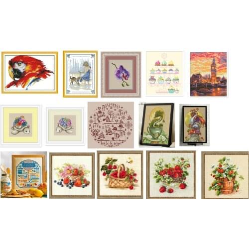 4.87USD TOP Cross Stitch Set Chinese Cross-stitch Kit Embroidery Needlework Craft Packages Cotton Fabric Floss 3