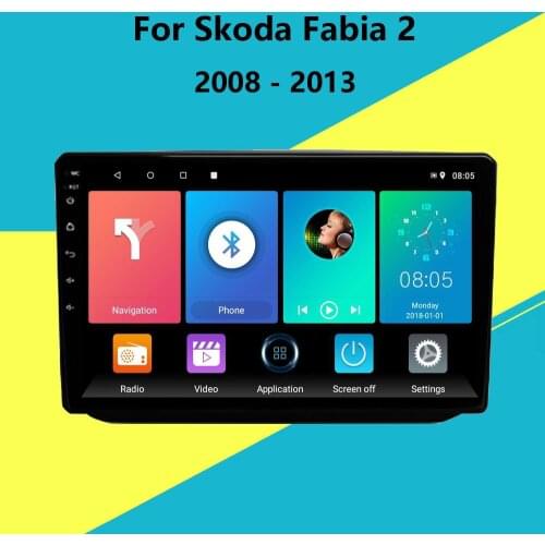For Skoda Fabia 2 2008 - 2013 2 din Car MP5 Multimedia Player Android Autoradio GPS Navigation car stereo head unit