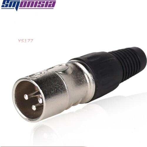 Smonisia 50pcs New XLR Signal Plug Male Female Audio Connector Balance Jack YS176/YS177 XLR Socket