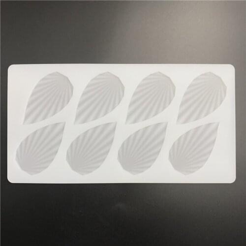 8 Cavity Chocolate Mold Brown Leaves Fondant Silicone White Cake Mold Chocolate Insert Cookie Decorating Tools #53