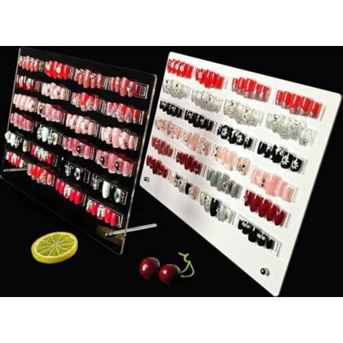 Acrylic nail display case stand nail tips holder beads pandora charms organizer jewelry showcase jewellery exhibitor erasel rack