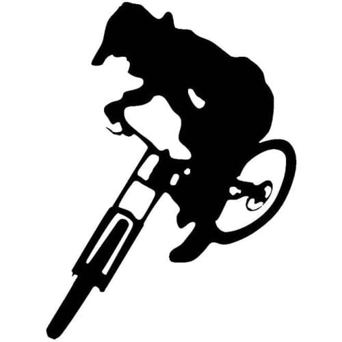 Car Sticker Black/Sliver Downhill Trails Mtb Sticker Decal KK Vinyl Mountain Bike Car Van Giant for Gt Rockshox 14*10cm