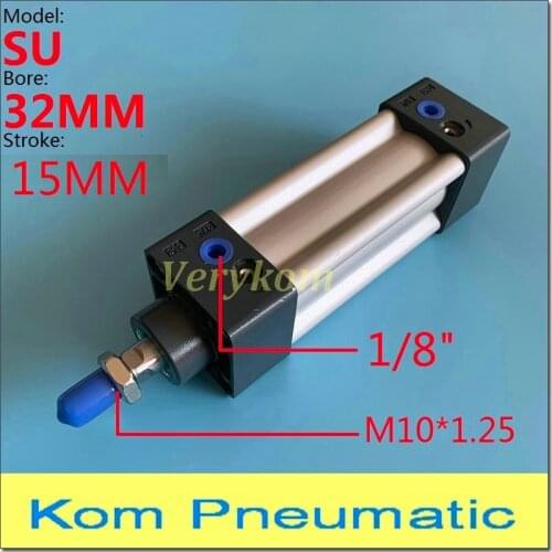 Free Shipping Pneumatic Airtac Type SU Series Inner Rod Double Action Air Cylinder Pistons Bore 32MM Stroke 15MM SU32X15 SU32-15