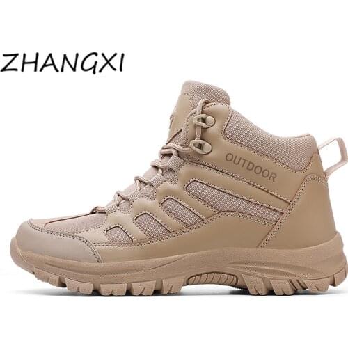 New Military Boots Outdoor Male Hiking Boots Men Special Force Desert Tactical Combat Ankle Boots Autumn Winter Men Work Boots