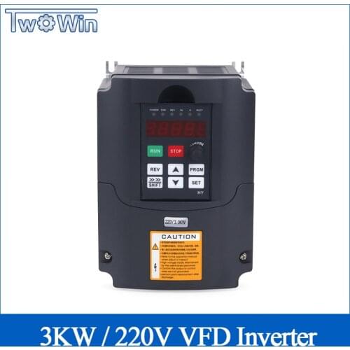 CNC Spindle Motor Speed Control 220v 3kw HY VFD Variable Frequency Drive 1HP/3HP Input 3HP Output Frequency Inverter Converter