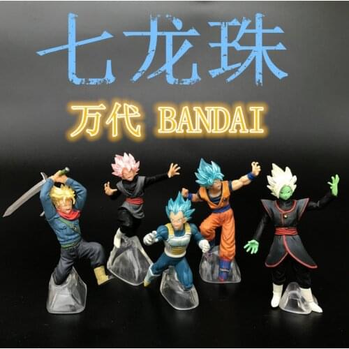 Bandai Animation DRAGON BALL Action Figures 8cm Vegeta IV Zamasu Torankusu PVC Model Toy Collection Dolls for Kids Gifts