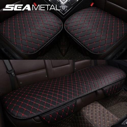 Leather Car Seat Cover Set Universal Car Seat Protector Cushion Breathable Automobiles Seat Covers Mat Interior Car Accessories