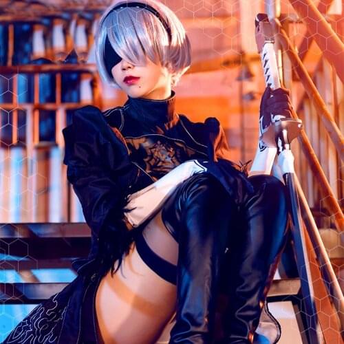 Nier Automata Cosplay Costume Yorha 2B sexy Outfit Games Suit Women Role Play Costumes Girls Halloween Party Fancy Dress
