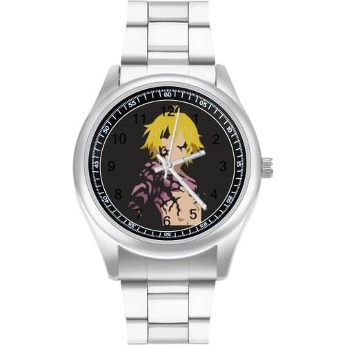 Meliodas Quartz Watch Unisex Teens Wrist Watch Design Steel Fitness Cheap Wristwatch