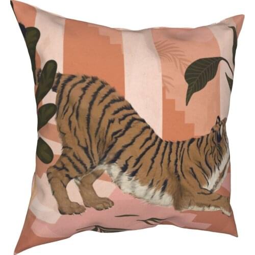 Easy Tiger Pillowcase Soft Polyester Cushion Cover Gift Throw Pillow Case Cover Home Zippered 40*40cm