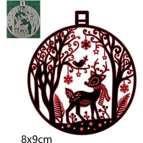 Christmas Deer Metal Cutting Dies For Scrapbooking Craft Dies Embossing Stencil Card Decoration Die Cuts DIY
