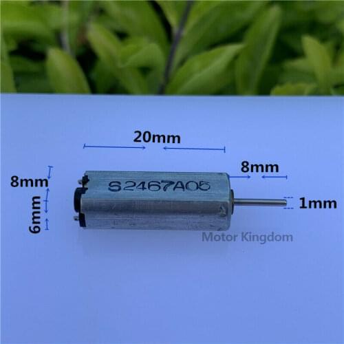 Mini 6mm*8mm*20mm K30 DC Motor 3V 3.7V 5V 23700RPM High Speed Solar Power Electric Motor