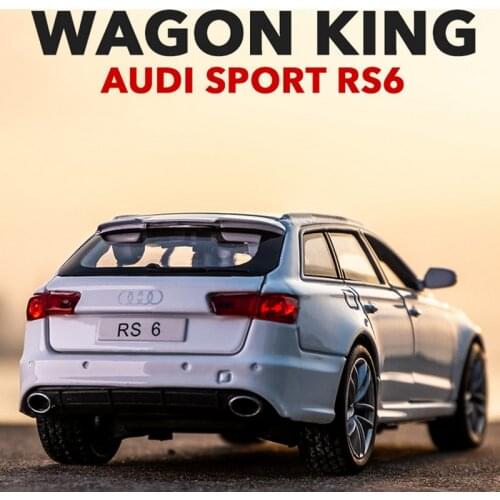1:32 Audi RS6 Car Model station wagon Alloy Car Die Cast Toy Car Model Pull Back Childrens Toy Collectibles Free Shipping