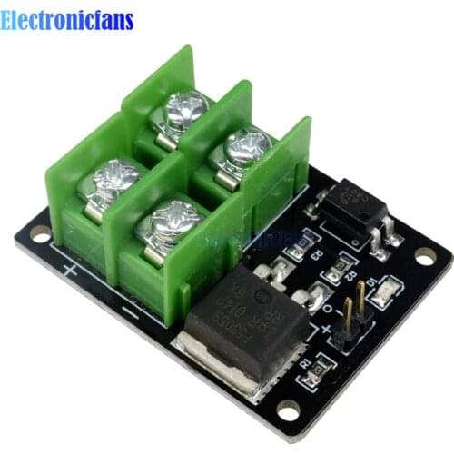3V 5V Low Control High Voltage 12V 24V 36V switch Mosfet Module For Arduino Connect IO MCU PWM Control Motor Speed 22A