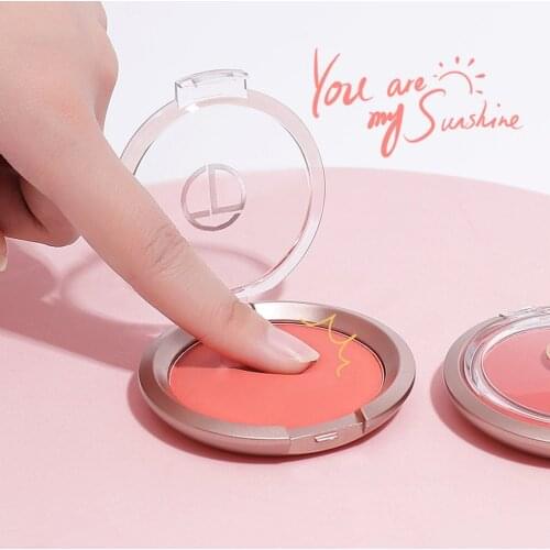Monochrome Contour Blush Cosmetics Brightening Moisture Replenish Water Durable Glossy Blush Makeup Facial Beauty Long-lasting