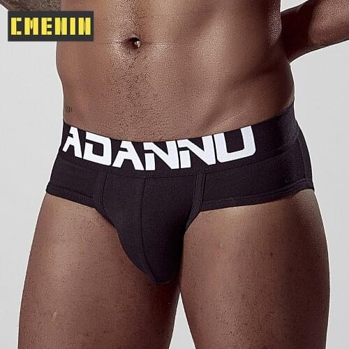 CMENIN ADANNU Sport Sexy Underwear Men Jockstrap Briefs U Convex Men Underpants Male Panties Patchwork Mens Innerwear AD127