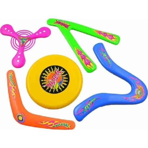 5pcs set Kids outdoors throw and catch UFO flying disc disk darts boomerang safety ABS 3C/CE certify children sports toy