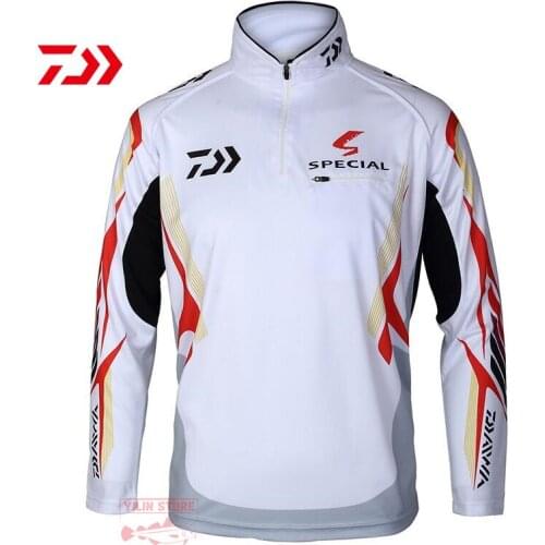 2021 New Daiwa Fishing Clothing Quick-Drying Anti-UV Sports Hiking Fishing Shirts Long Sleeve Fishing Clothes