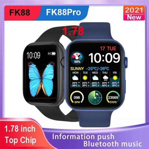 Original IWO FK88 and FK88PRO Smart Watch 44MM 1.78 Inch Bluetooth Call Heart Rate Monitor Suitable for smartphones PK HW22 FK78