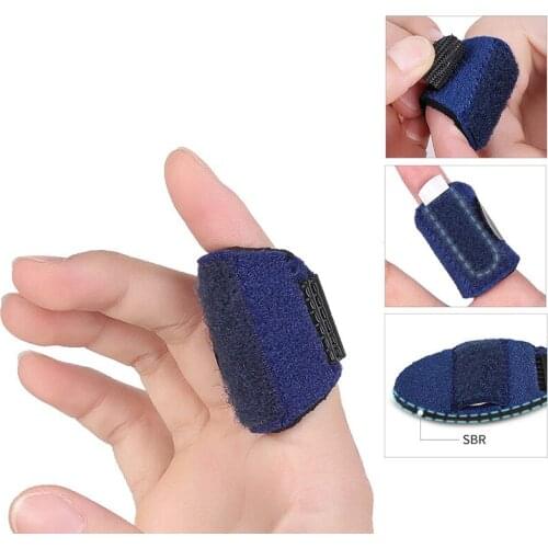 1pc Adjustable Finger Splint Alloy Fixation Support Brace Corrector Oval Strap for Trigger Finger Arthritis Ligament Tendon Pain