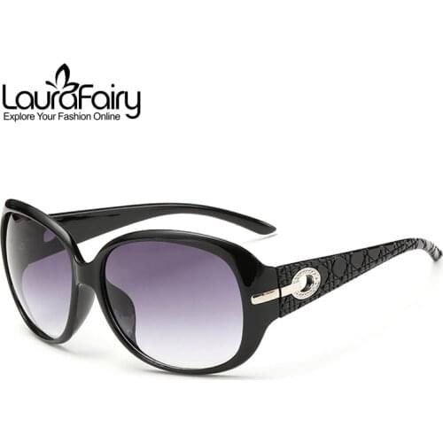 Laura Fairy Fashion Brand Designer Sunglasses for Women Wide-Leg Temple Design Sun Shade Eyewear Glasses lunette de soleil femme