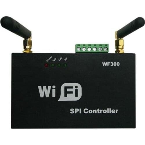 WF 300 RGB Controller WS2811 5050 SMD LED Strip DC5-24V RF Touch Remote Controlle Screen Remote LED WiFi SPI Controller