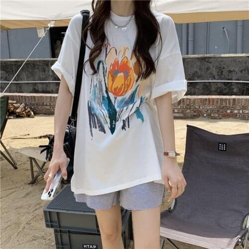 Vintage Aesthetic Women Girl T Shirt Harajuku Tshirt Tee Tops Summer Clothes Alt Clothing Korean Fashion 2021 Casual White