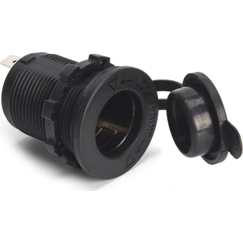 1Pc 12V Car Boat Motorcycle Cigarette Lighter Socket Power Plug Outlet Waterproof