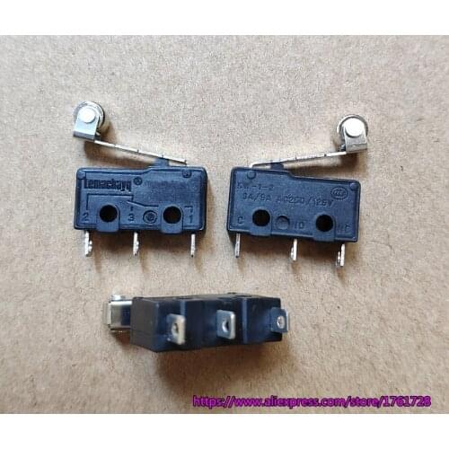 20pcs/lot ! Good quality KW-1-2 micro switch with roller metal wheel KW-1-2 5A 250VAC inching switch