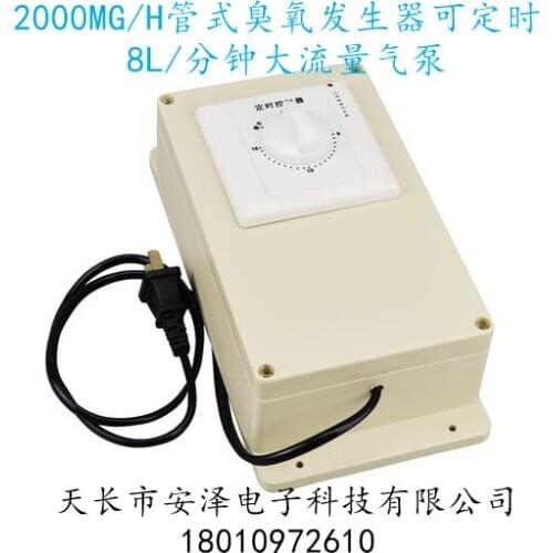 2000 Mg Mg/h Integrated Ozone Generator 8L Large Flow Oxygen Aquarium Water Treatment Fruit and Vegetable Food