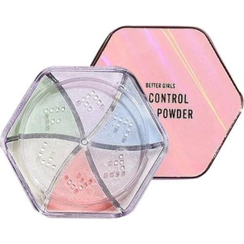 6 Colors Oil Control Loose Powder Setting Concealer Face Powder Anti Sweat Cosmetic Setting Powder Face Makeup
