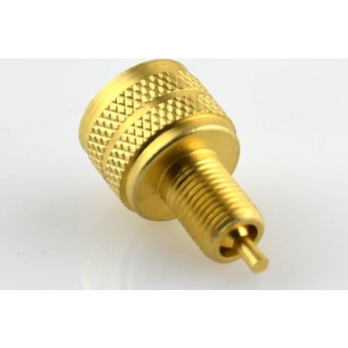 6PCS Brass External Golden Tire Bore Valve Stem Adapter Reducer 22mm Length