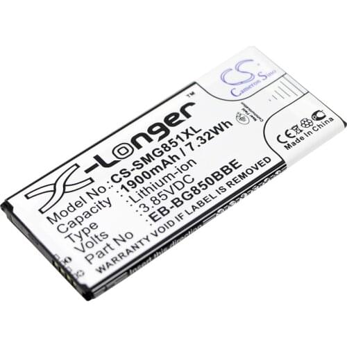 CS 1900mAh/7.32Wh battery for Samsung Galaxy Alpha,SM-G850A, SM-G850F,SM-G850T,SM-S801 EB-BG850BBC,EB-BG850BBE