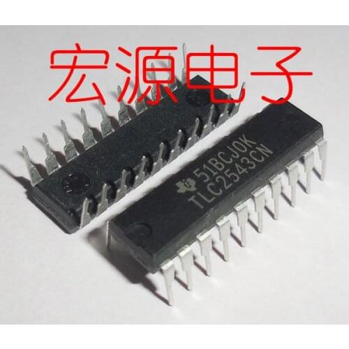 TLC2543CN 12 Bit Analog to Digital Converter 11 Input 1 SAR 20-PDIP