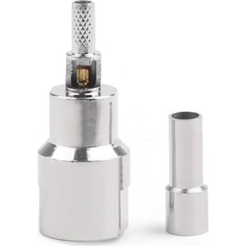 Artudatech 10Pcs FME Male Plug Crimp Connector RF Coax Adapter For RG174 LMR100 RG316 Cable Jack Parts