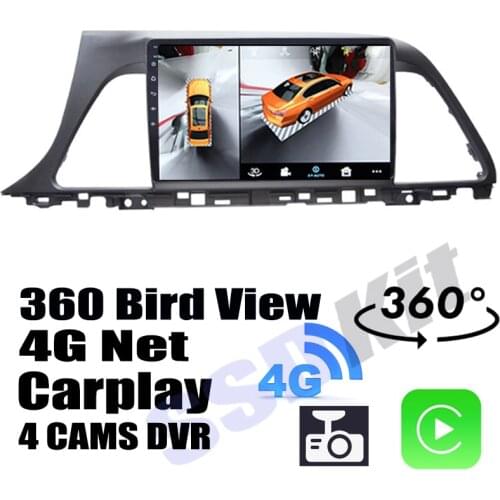 Car Audio Navigation GPS Carplay DVR 360 Birdview Around 4G Android System For Hyundai Sonata LF 2014~2020