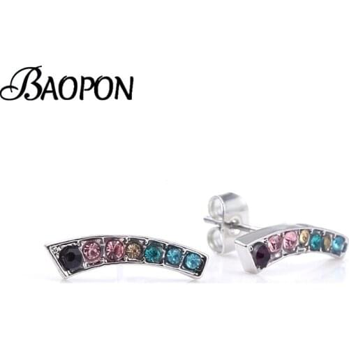 Серьги-гвоздики BAOPON China At AliExpress