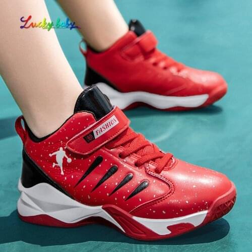 Boys Basketball Children Shoes 2021 New Brand Kids Sneakers Outdoor Big Kid Non-slip Sports Shoes Footwear Shoes Basket Sport