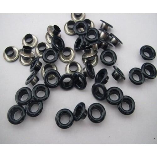 Free shipping brass eyelets paint navycolor inner size 5mm garment cloth brass eyelets 100set