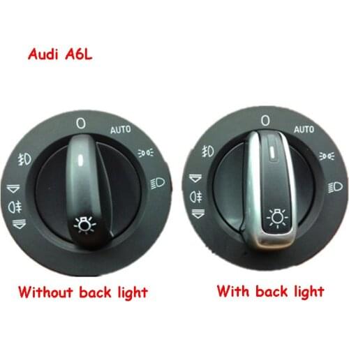 Free shipping High Quality Headlight Fog Light Lamp Control Switch Repair Kit Cover For AUDI A6L C6 2005-2011 Dedicated